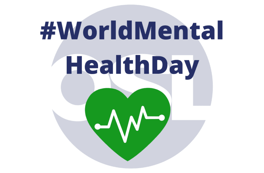 a graphic with the hashtag #WorldMentalHealthDay over the Oil Salvage logo