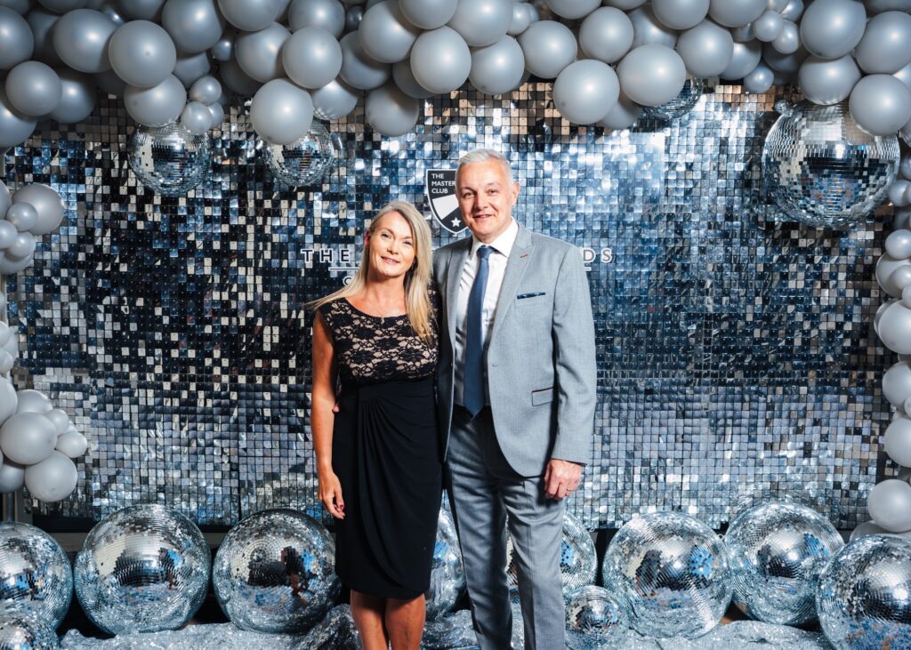 National Contracts Manager Brian and his partner photographed at the Vertu Motors Awards 