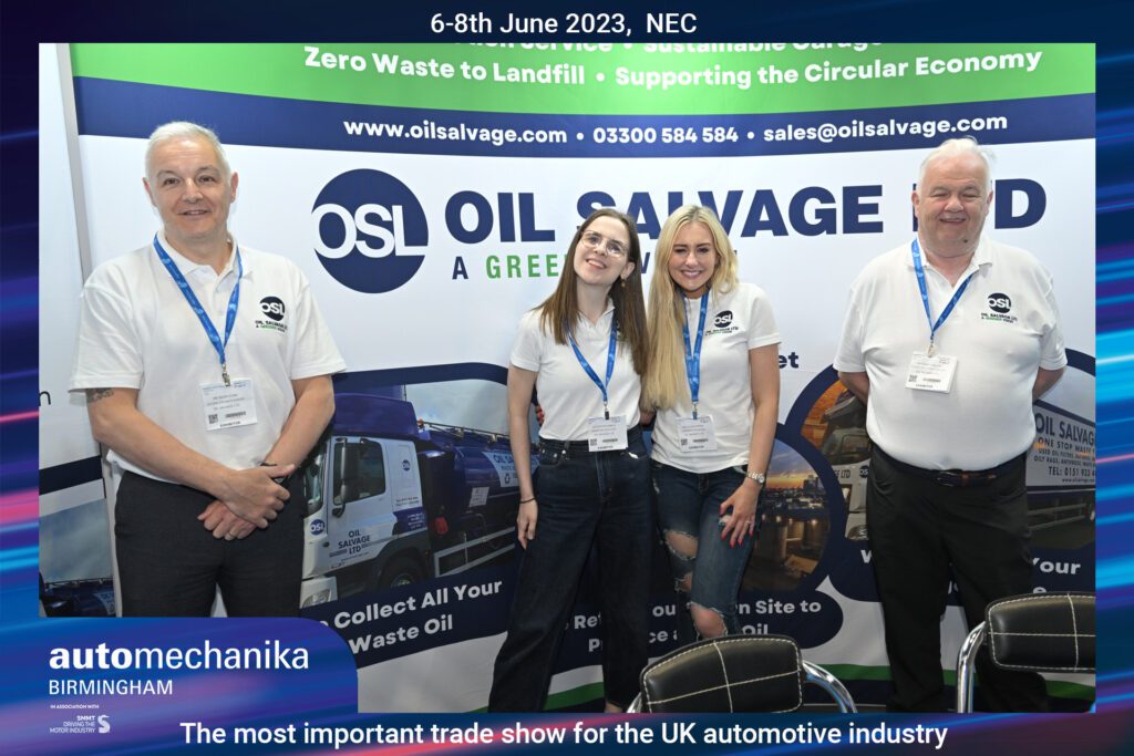 the Oil Salvage team at Automechanika. Official Automechanika photo. 