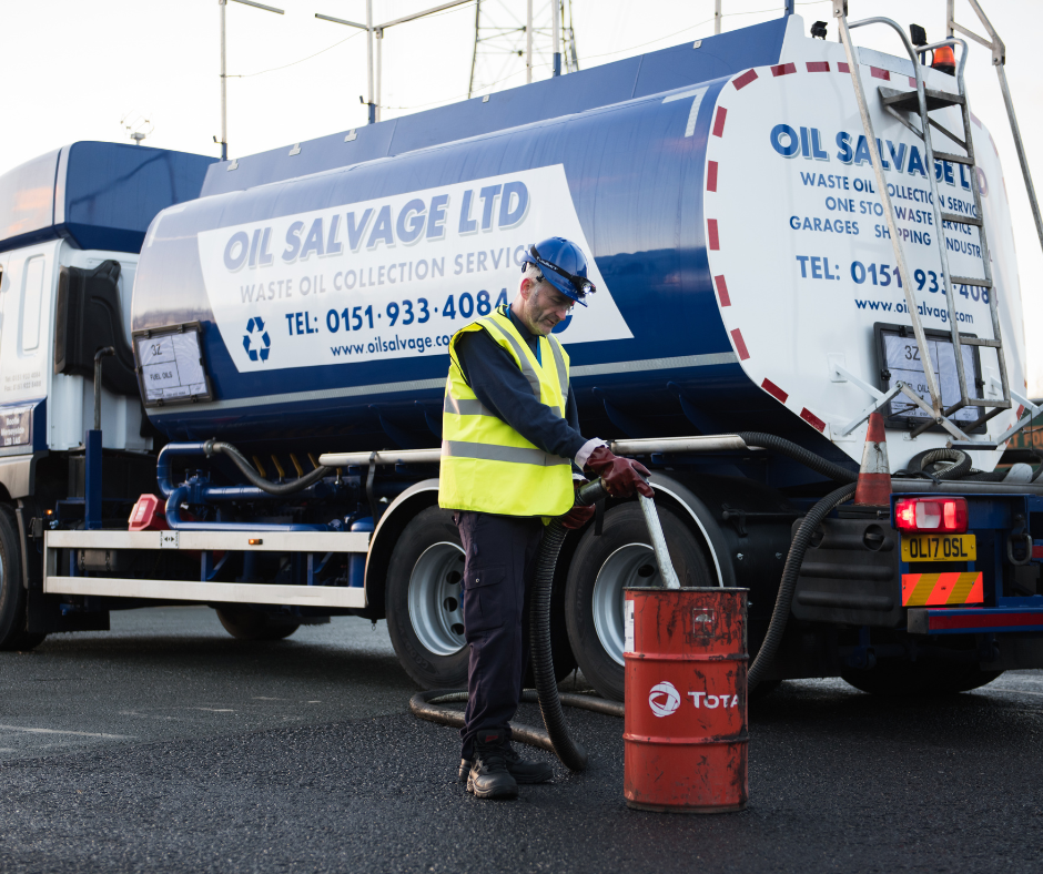 OSL DRIVER COLLECTING OIL